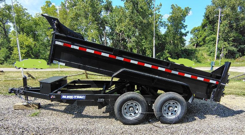 2022 SURE TRAC 12 foot Low Profile Homeowner Dump Trailer - Image 2